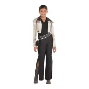 Star Wars Qi'ra Costume Child Large 12-14 Solo Movie‎ Jumpsuit Jacket Belt NEW